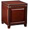 Anthony 20 1/2" Wide Dark Cherry Wood Trunk End Table