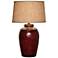 Anthony Aeris Red 29"H Hydrocal Table Lamp