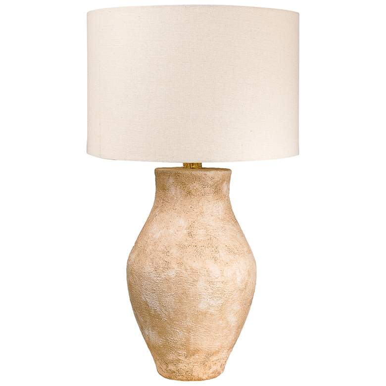 Image 1 Anthony Albare Beige 27.5"H Hydrocal Table Lamp