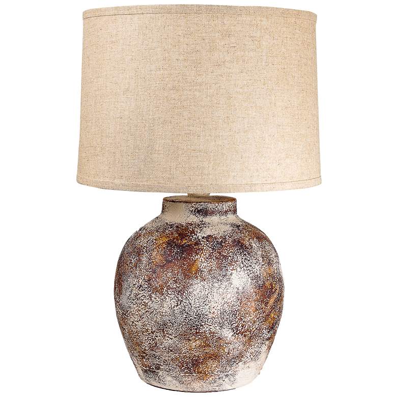 Image 1 Anthony Avenel Red 23"H Hydrocal Table Lamp