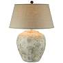 Anthony California 27.5 Inches Hydrocal Table Lamp in Alabaster Beige