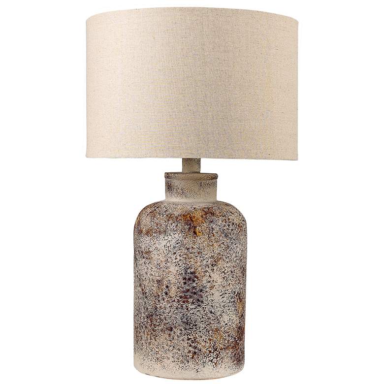 Image 1 Anthony Camara Red 26.5"H Hydrocal Table Lamp