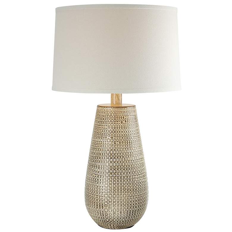 Image 1 Anthony Halric Brown 27.5"H Hydrocal Table Lamp