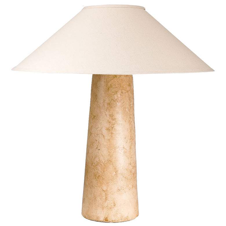 Image 1 Anthony Mirael Beige 22.5"H Hydrocal Table Lamp