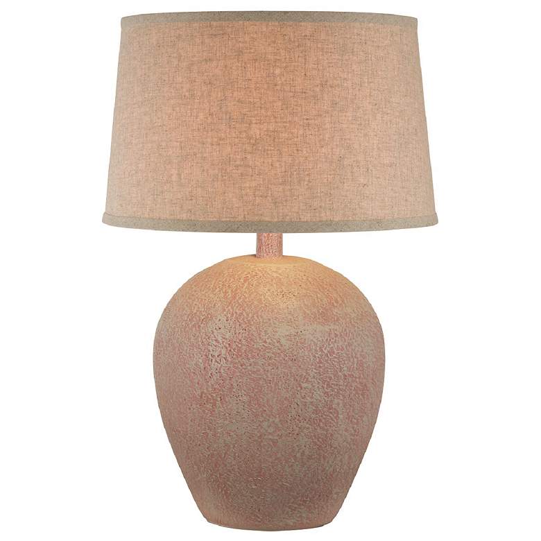 Image 1 Anthony Myricon Pink 26"H Hydrocal Table Lamp
