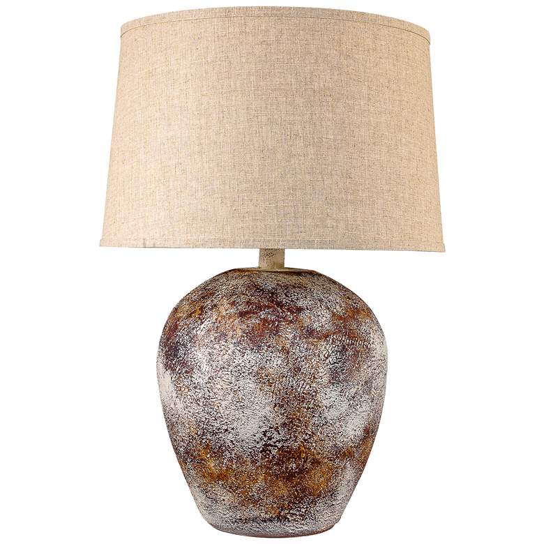 Image 1 Anthony Myricon Red 26"H Hydrocal Table Lamp