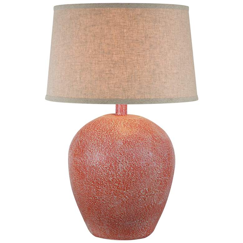 Image 1 Anthony Myricon Red 26"H Hydrocal Table Lamp