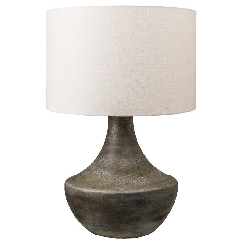 Image 1 Anthony Nuvira Gray 23"H Hydrocal Table Lamp