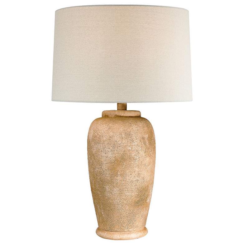 Image 1 Anthony Olyra Brown 29"H Hydrocal Table Lamp