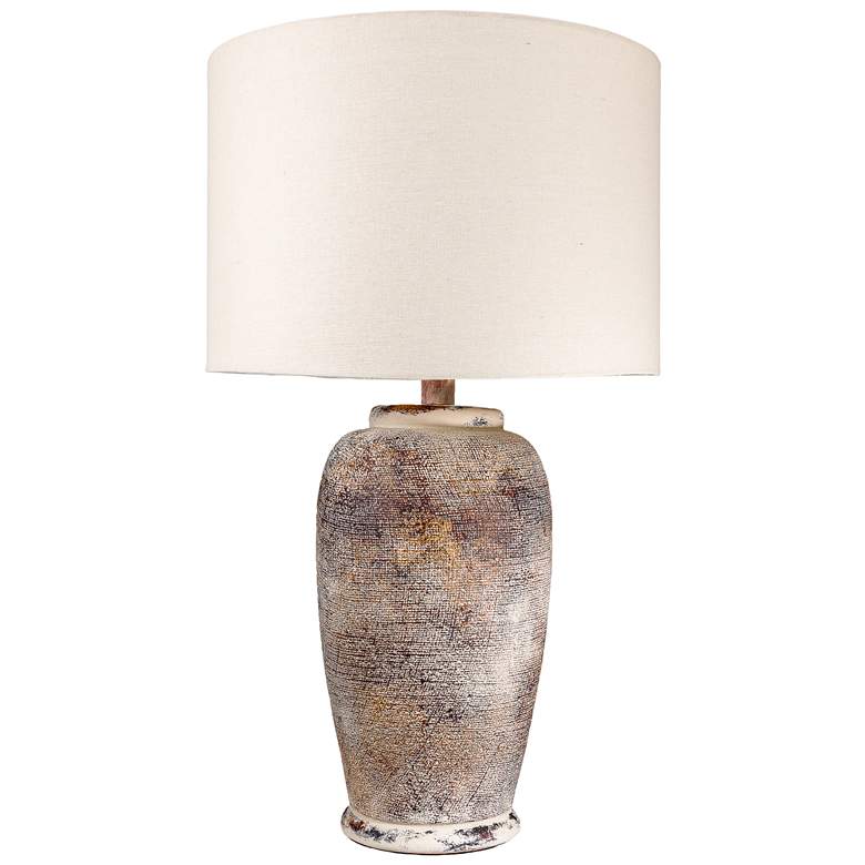 Image 1 Anthony Olyra Brown 29"H Hydrocal Table Lamp