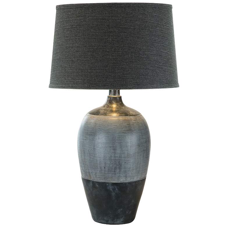 Image 1 Anthony Oura Blue 30.5"H Hydrocal Table Lamp