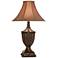 Anthony Ovara Dark Brown 34"H Hydrocal Table Lamp