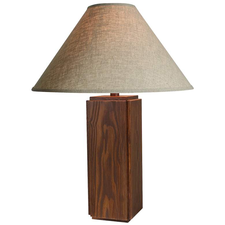 Image 1 Anthony Ravyn Brown 27"H Wood Table Lamp