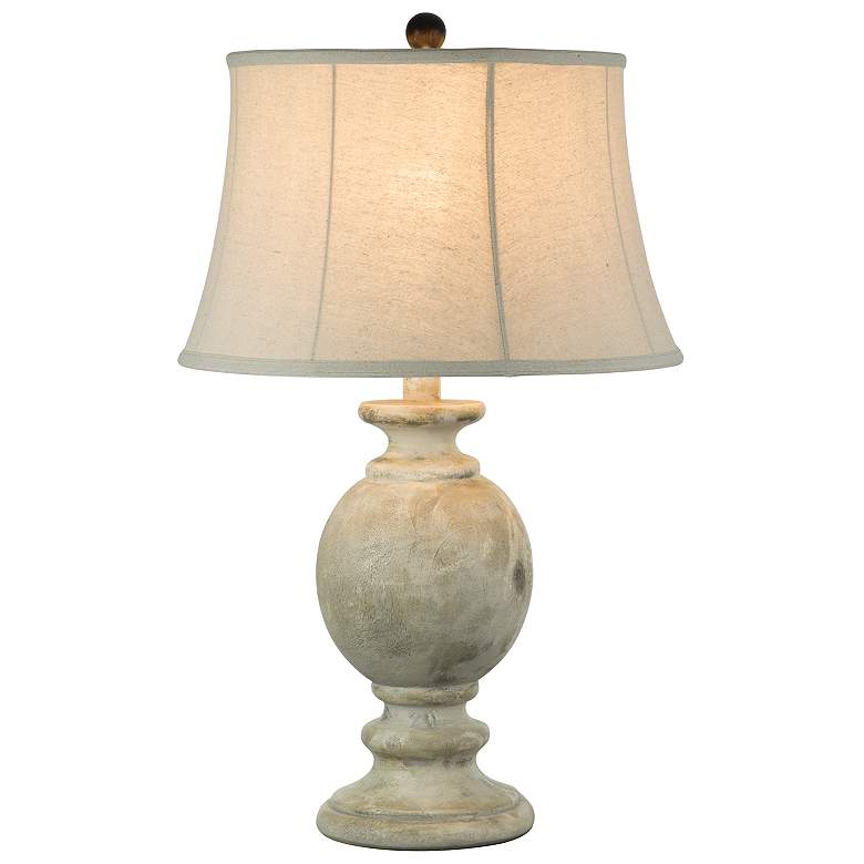 Image 1 Anthony Solan Beige 29"H Hydrocal Table Lamp