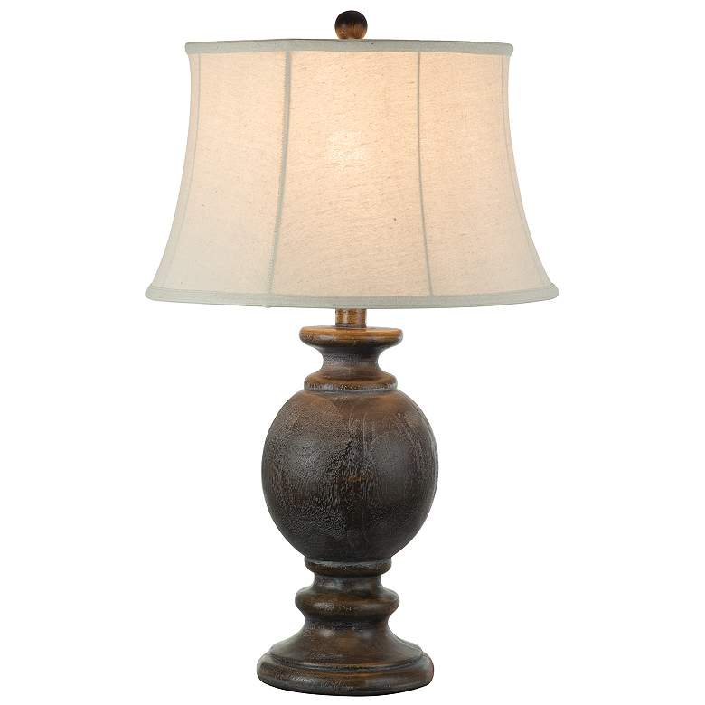 Image 1 Anthony Solan Brown 29"H Hydrocal Table Lamp