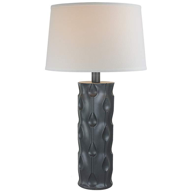 Image 1 Anthony Sylqua Black 28.5"H Hydrocal Table Lamp