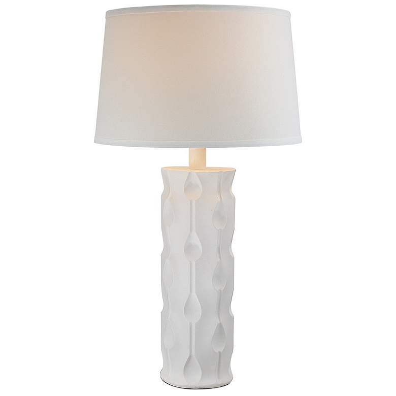 Image 1 Anthony Sylqua White 28.5"H Hydrocal Table Lamp