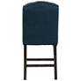 Anthus 25 1/4" Blue Linen Tufted Counter Stools Set of 2