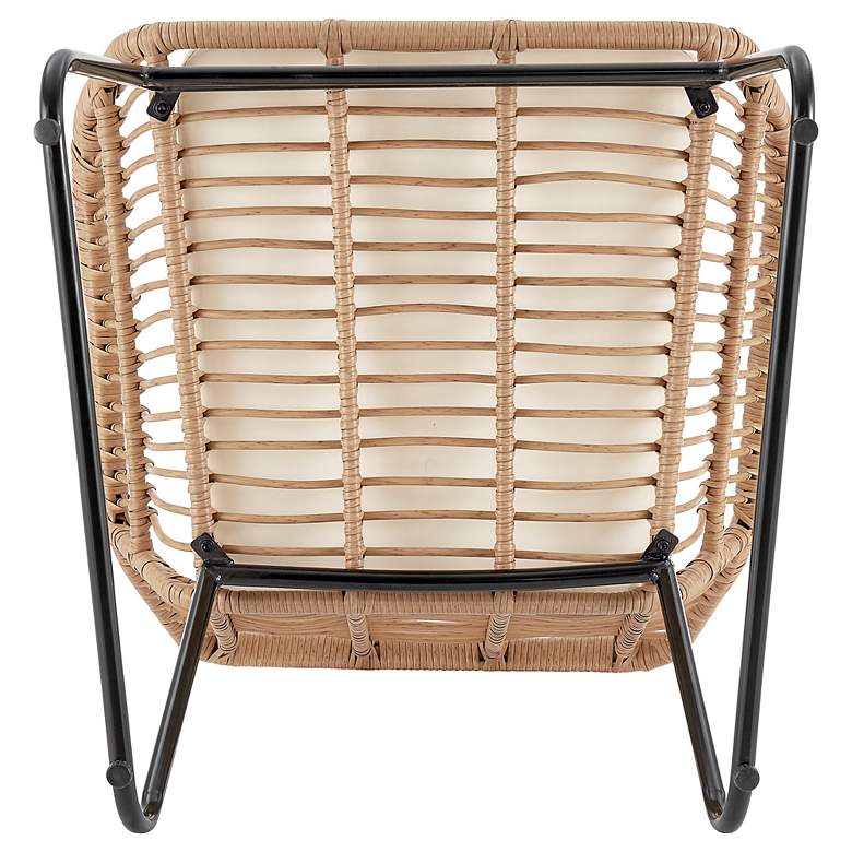 Image 5 Antibes Rattan Steel 4-Piece Patio Set with Cream Cushion more views