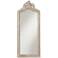 Antico White Wash Crown Top 31"x74" Large Full Length Mirror