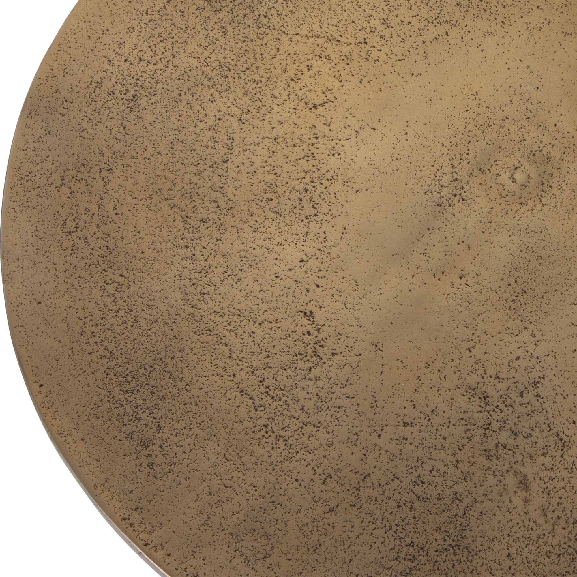 Image 4 Antigua 20" Wide Antique Brass Metal Round Side Table more views