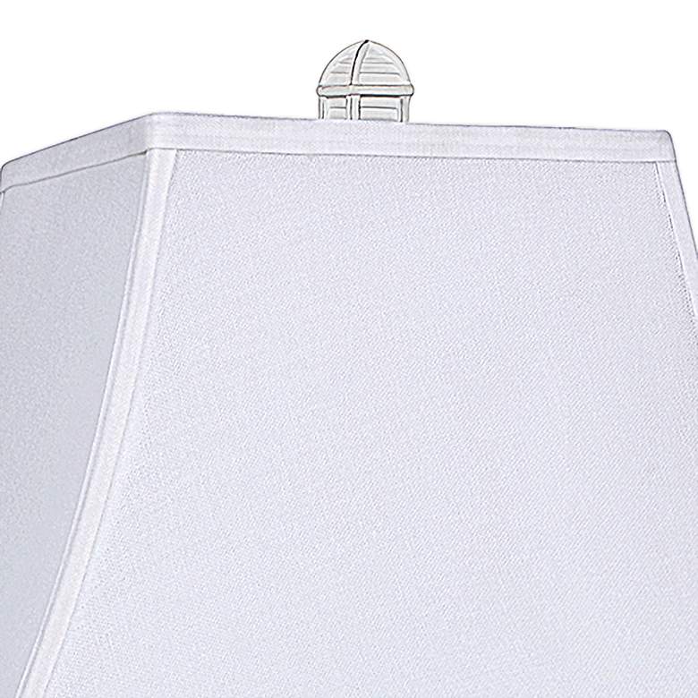 Image 2 Antigua 30" White Tower Lantern Profile Table Lamps Set of 2 more views