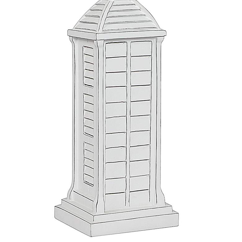 Image 4 Antigua 30" White Tower Lantern Profile Table Lamps Set of 2 more views
