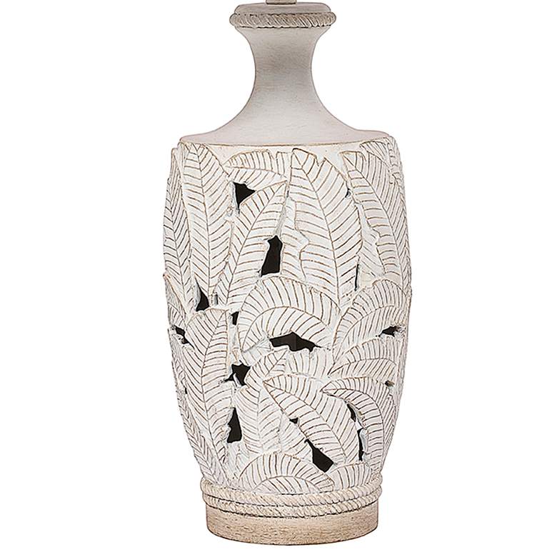 Image 4 Antigua Beige Sand Tropical Leaf Table Lamps Set of 2 more views