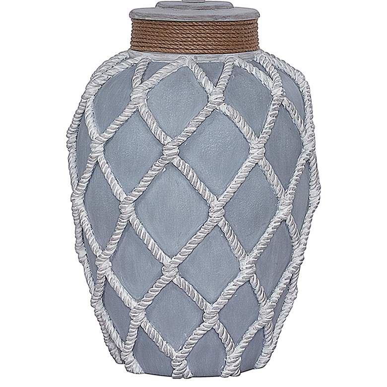 Image 4 Antigua Gray and White Rope Netted Table Lamps Set of 2 more views