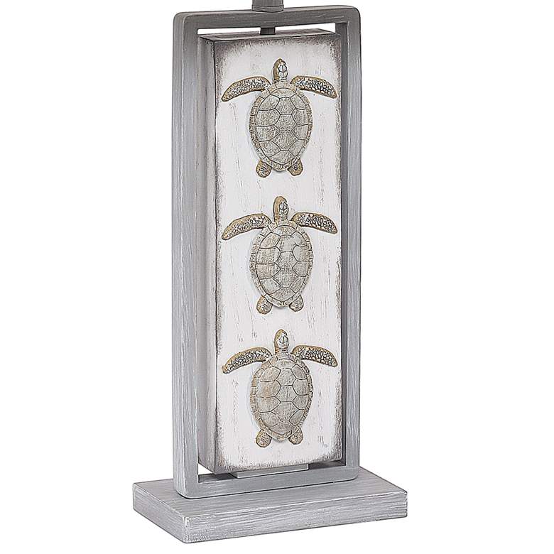 Antigua Gray Turtle Rectangular Table Lamps Set of 2 more views