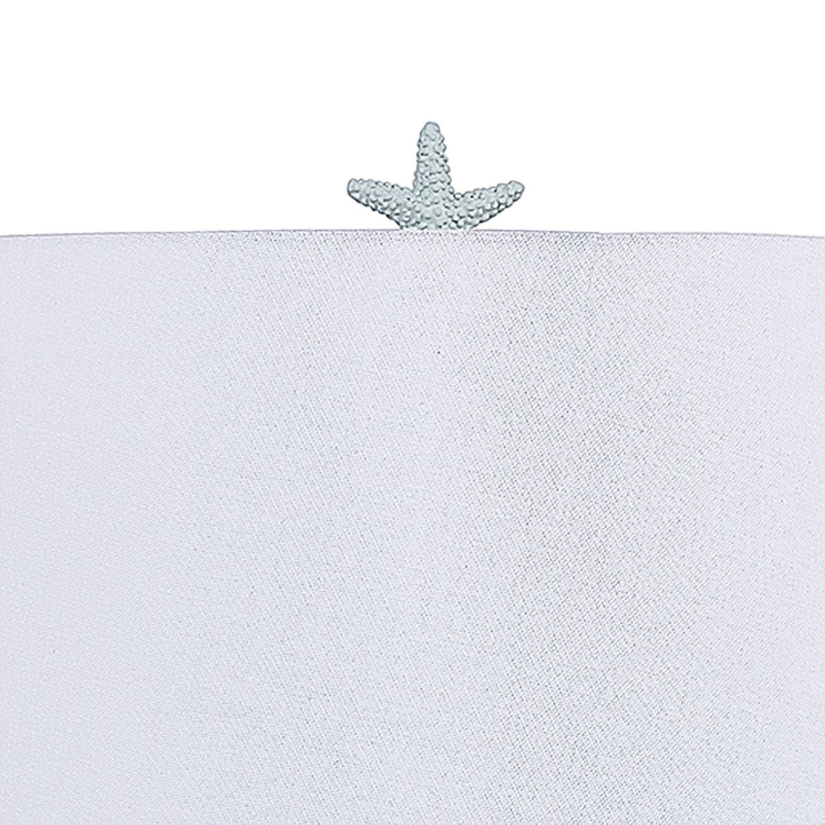 Image 2 Antigua Sage Starfish Column Table Lamps Set of 2 more views