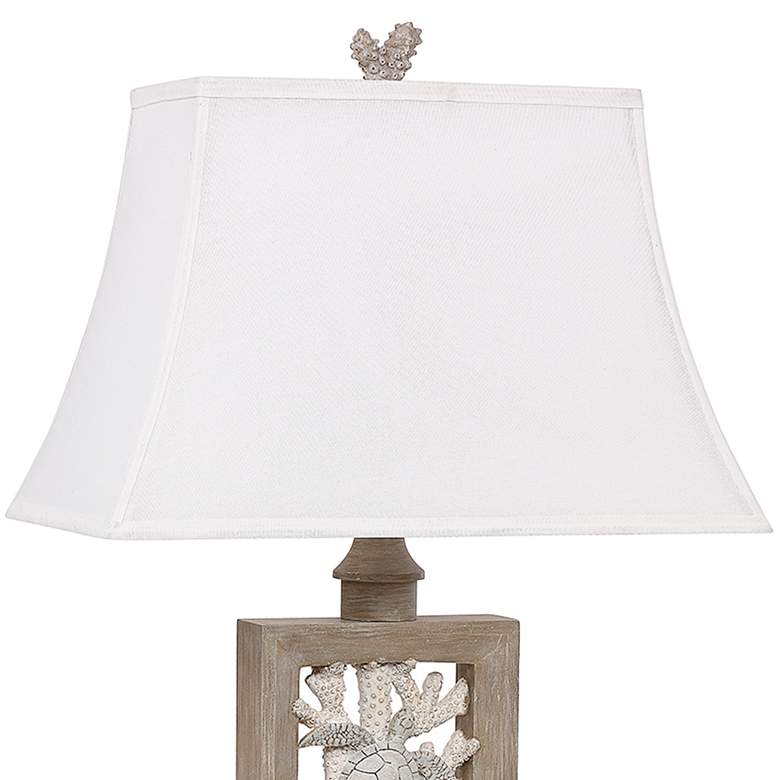 Image 3 Antigua Sand Turtle and Coral 31 1/2 inch Rectangular Table Lamps Set of 2 more views