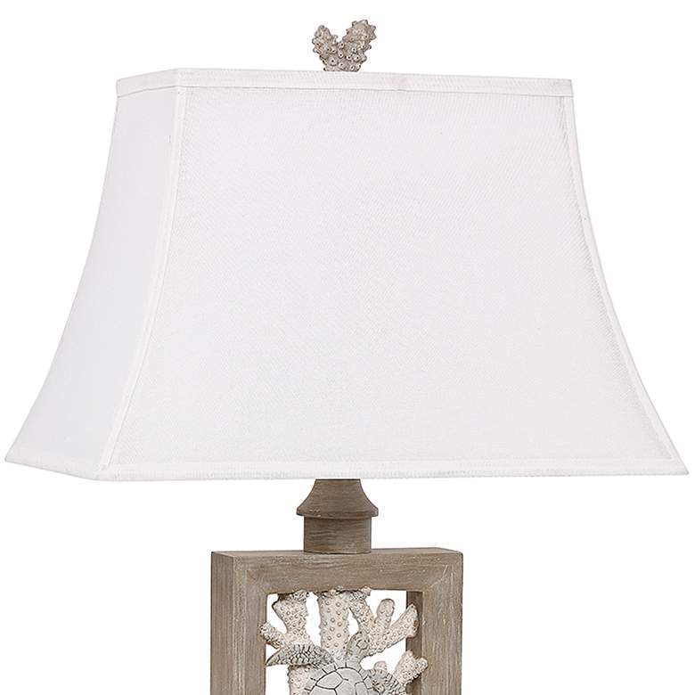 Image 3 Antigua Sand Turtle and Coral 31 1/2" Rectangular Table Lamps Set of 2 more views