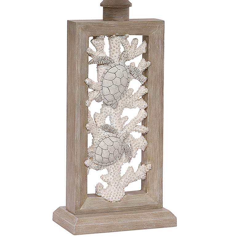 Image 4 Antigua Sand Turtle and Coral 31 1/2" Rectangular Table Lamps Set of 2 more views