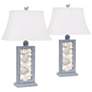 Antigua Turtle and Coral 31 1/2" Gray Coastal Table Lamps Set of 2