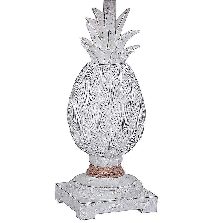 Image 4 Antigua White Pineapple Table Lamps Set of 2 more views