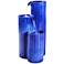 Antiguo 30" High Blue Ceramic Cascading Floor Fountain