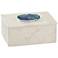 Antilles 7" Wide Hand-Crafted Marble and Blue Agate Box