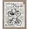 Antique Bicycles 22" Framed Giclee Wall Art 