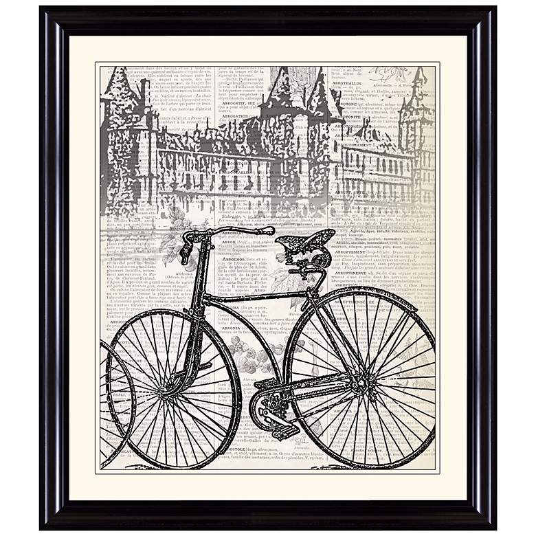 Image 1 Antique Bike in London 31 1/4 inch High Framed Wall Art