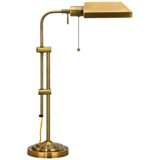 Antique Brass Adjustable Pole Pharmacy Metal Desk Lamp