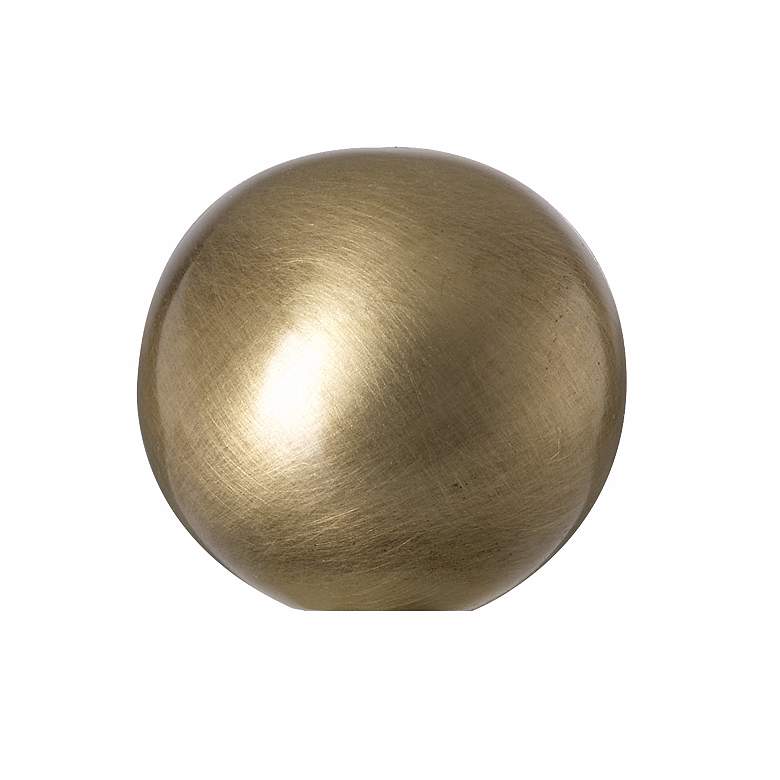 Image 1 Antique Brass Ball Lamp Shade Finial