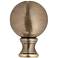 Antique Brass Finish 1 3/4" Ball Lamp Shade Finial
