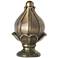 Antique Brass Finish Bud Finial