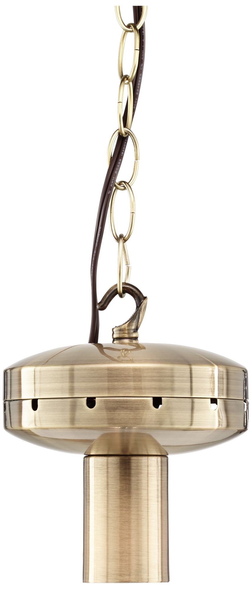 Antique Brass Hardwired DIY Pendant Light Adapter 5T575 Lamps Plus