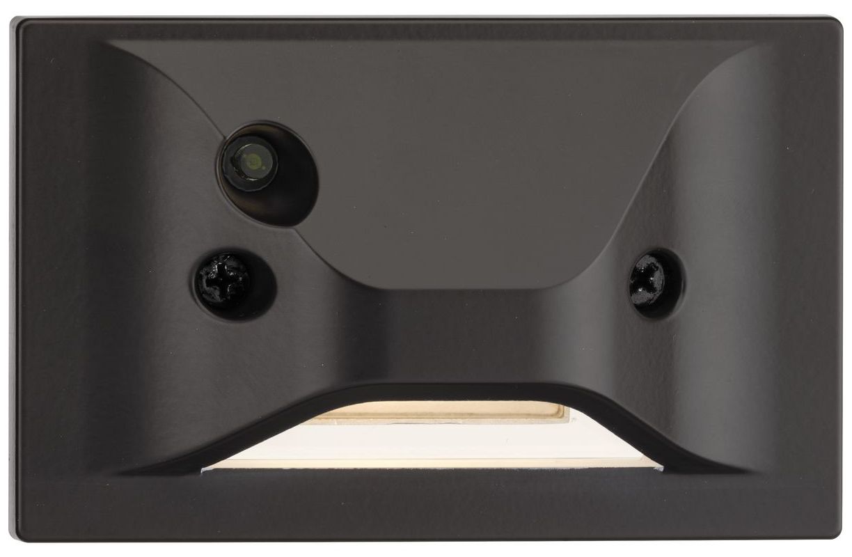 Antique Bronze Integrated LED Wall or Step Light with Photocell