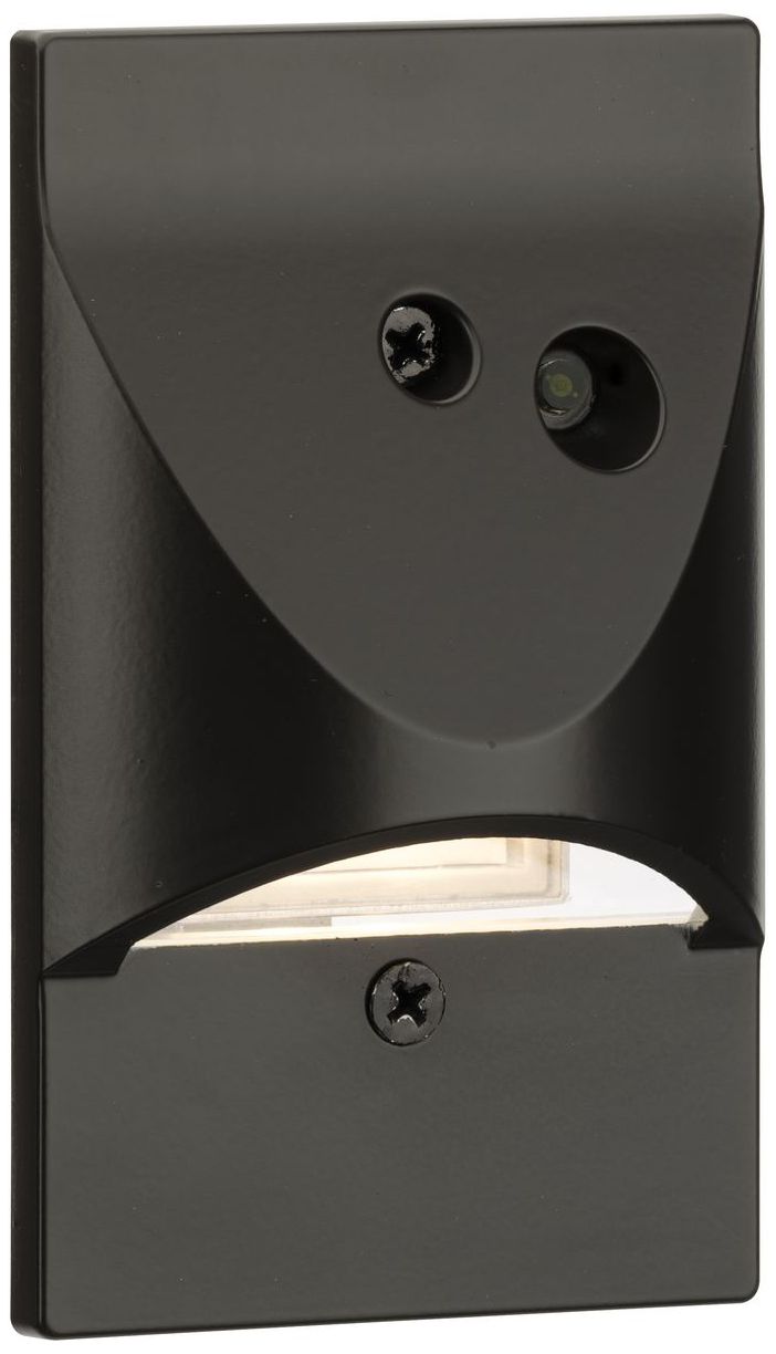 Antique Bronze Integrated LED Wall or Step Light with Photocell