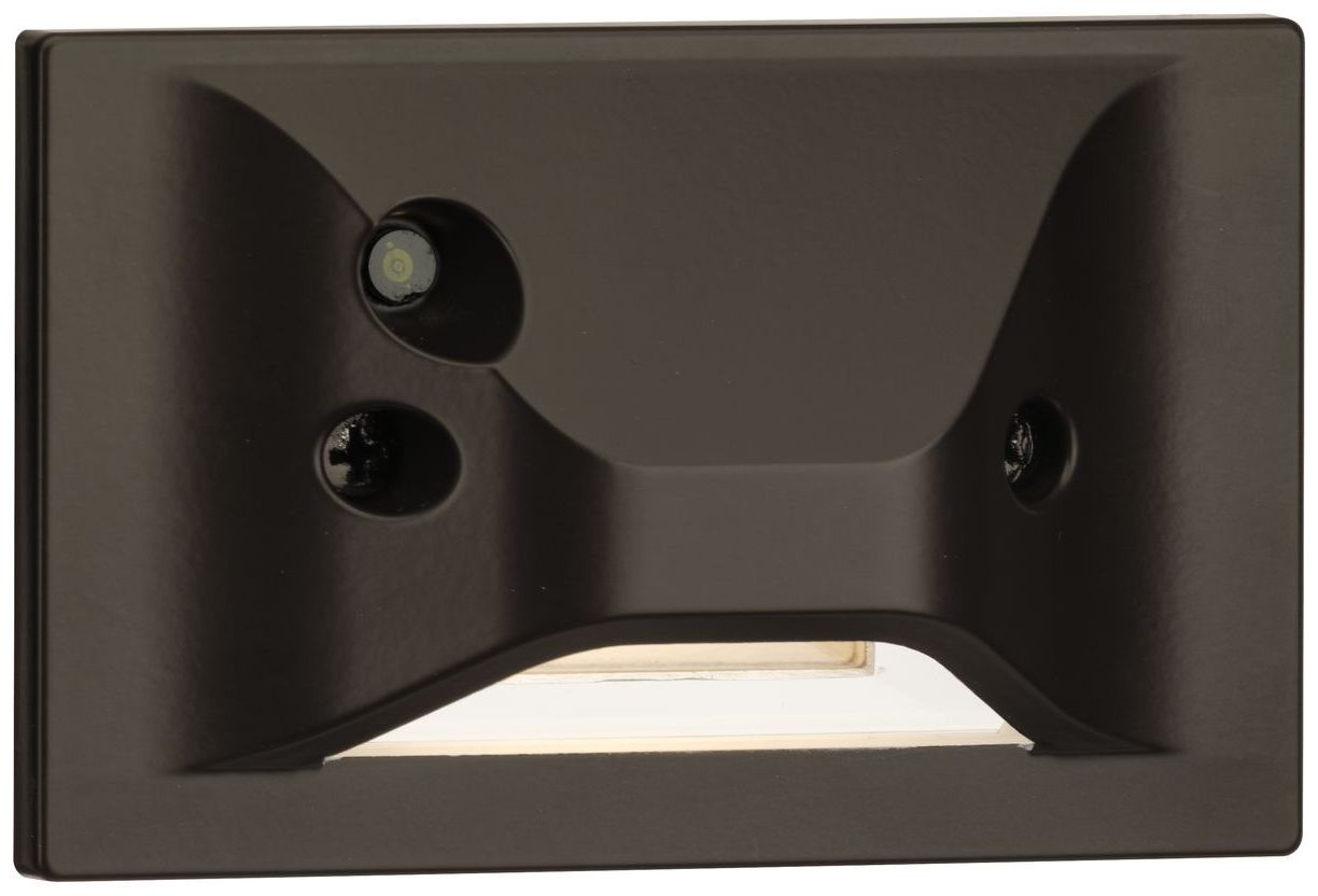 Image 7 Antique Bronze Integrated LED Wall or Step Light with Photocell more views
