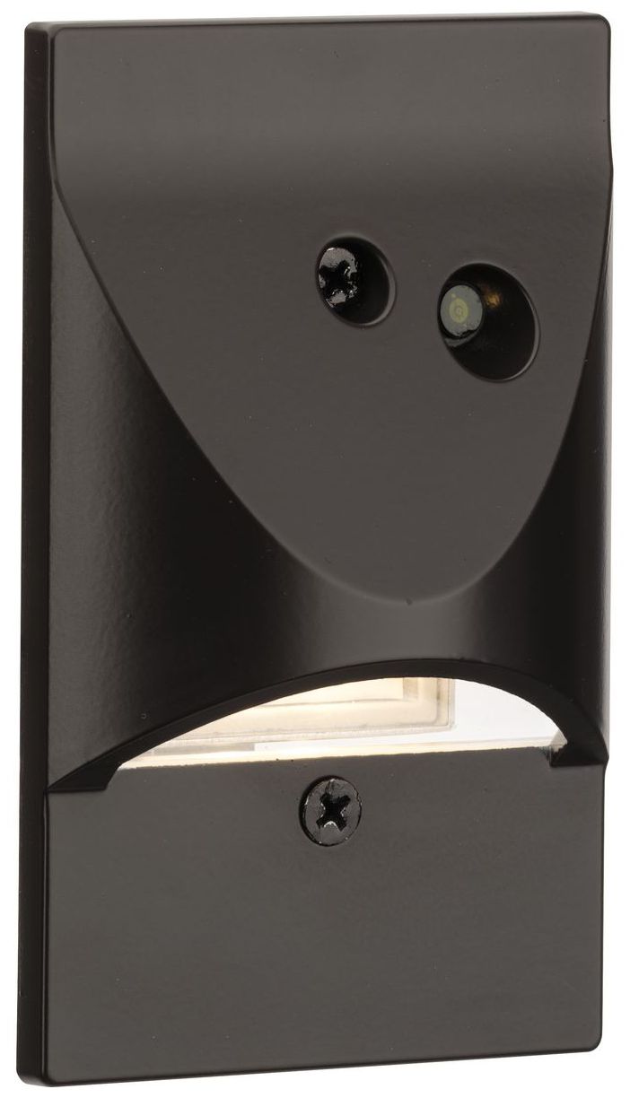 Antique Bronze Integrated LED Wall or Step Light with Photocell