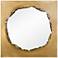 Antique Brushed Gold Torn Edge Square Mirror, 36"x36"